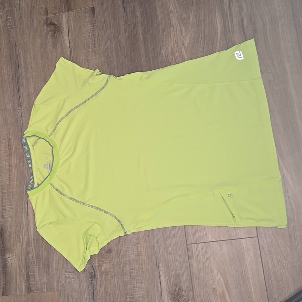 Women Roadrunnrr Velocity Neon Green Cycling Top Large